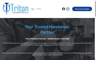 Triton Handyman Services website