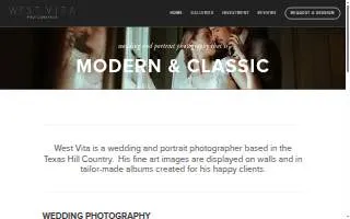 West Vita Photography website