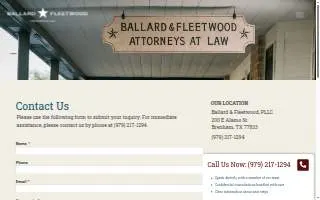 Ballard & Fleetwood, PLLC website