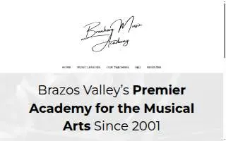 Brenham Music Academy website