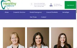 Healthy Smiles of Brenham website