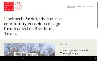 Upchurch Architects Inc. website