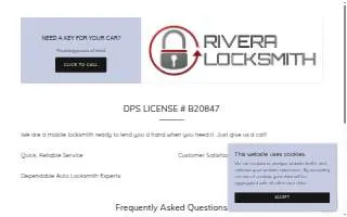 Rivera Locksmith website