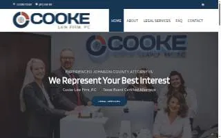 Cooke Law Firm, P.C. website