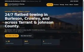 Curtis Roadside & Towing of Burleson website