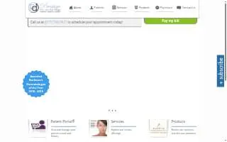 Prestige Dermatology of Burleson website