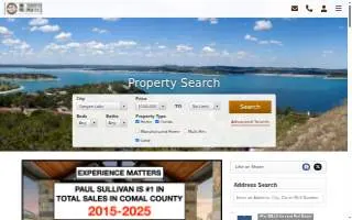 Sullivan Hill Country Properties website