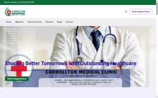 Carrollton Medical Clinic website