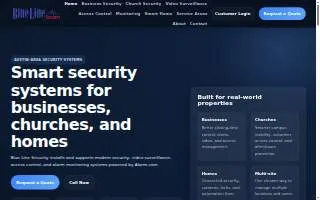 Blue Line Security of Cedar Park website