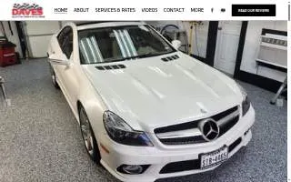 Daves Auto Detail website