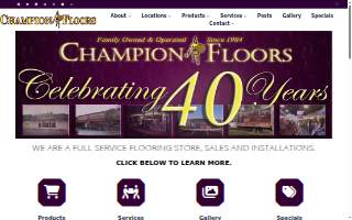 Champion Floors website