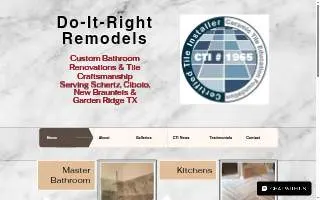 Do It Right Remodels website