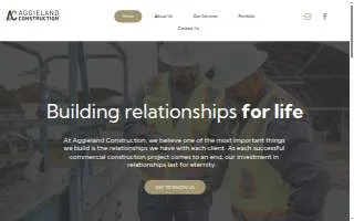 Aggieland Construction website