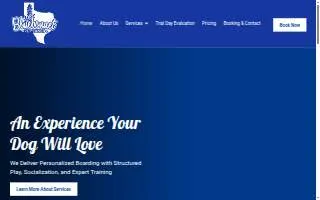 Bluebonnet Pet Ranch website