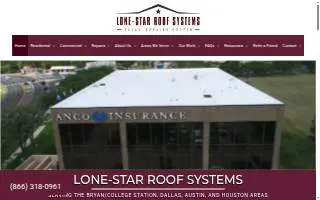 Lone-Star Roof Systems website
