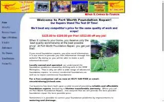 Fort Worth Foundation Repair website