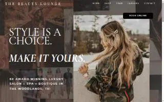 The Beauty Lounge website