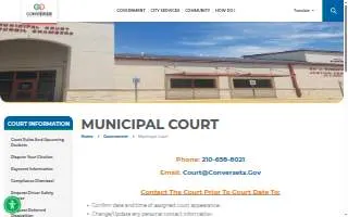 Converse City Municipal Court website