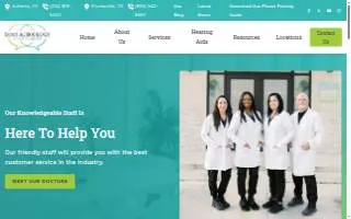 Doss Audiology & Hearing Center website