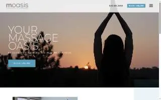 Massage Oasis of Converse website