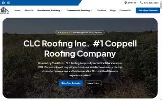 CLC Roofing Inc. of Coppell website