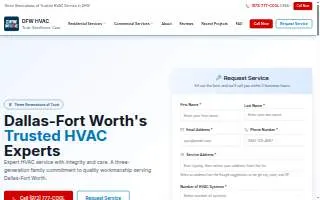 DFW HVAC website