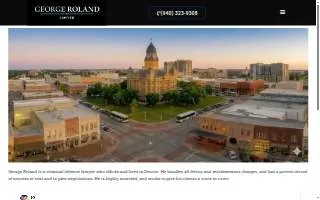 George Roland Lawyer website