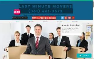 Last Minute Movers of Corpus Christi website
