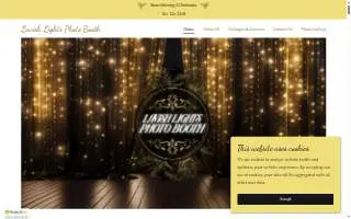 Lavish Lights Photo Booth website