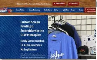 Mallory Print website
