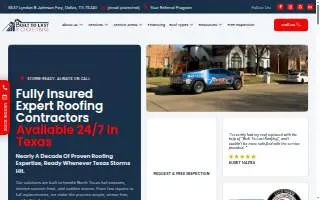 Built To Last Roofing website