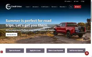 City Credit Union of Dallas website