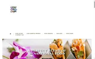Culinary Art Catering website