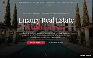 Dallas Luxury Realty website