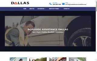 Dallas Roadside Assistance website
