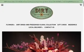 DIRT Flowers website