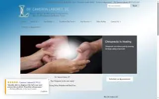 Dr. Cameron Laboret, DC website