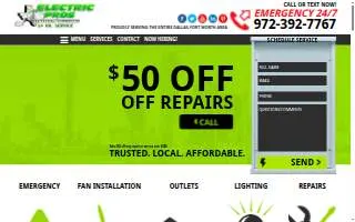 Electric Pros website