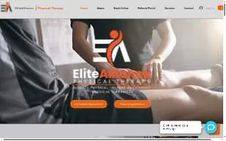 Elite Alliance Physical Therapy website