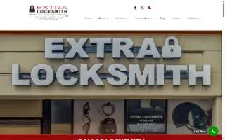 Extra Locksmith - Dallas website
