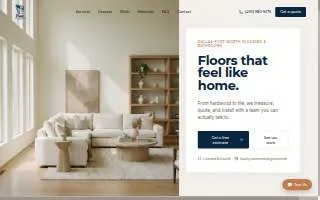 Floor Installers of Dallas website