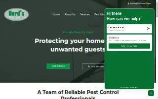 Hurd Pest Control LLC website