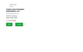 Lovers Lane European Automotive