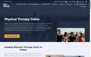 OneRehab | Dallas website