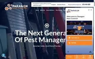 Paragon Pest Control website