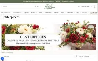Petals & Stems Florist of Dallas website