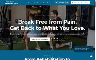 Proximity Performance Physical Therapy Dallas website
