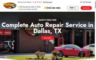 Rallye Auto Service website