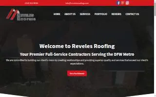 Reveles Roofing website