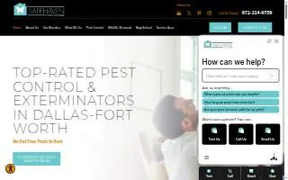 SafeHaven Pest Control website